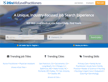 Tablet Screenshot of ihiremidlevelpractitioners.com